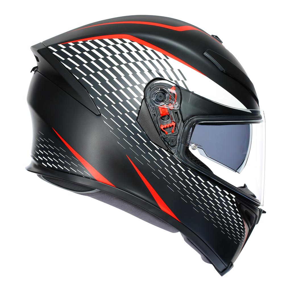 AGV K5-S "Thunder" Full Face Helmet - Black / White / Red
