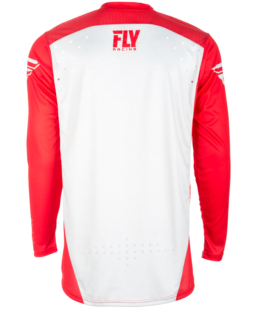 Fly Racing Lite Hydrogen Adult Motocross MTB Jersey - Red/Grey