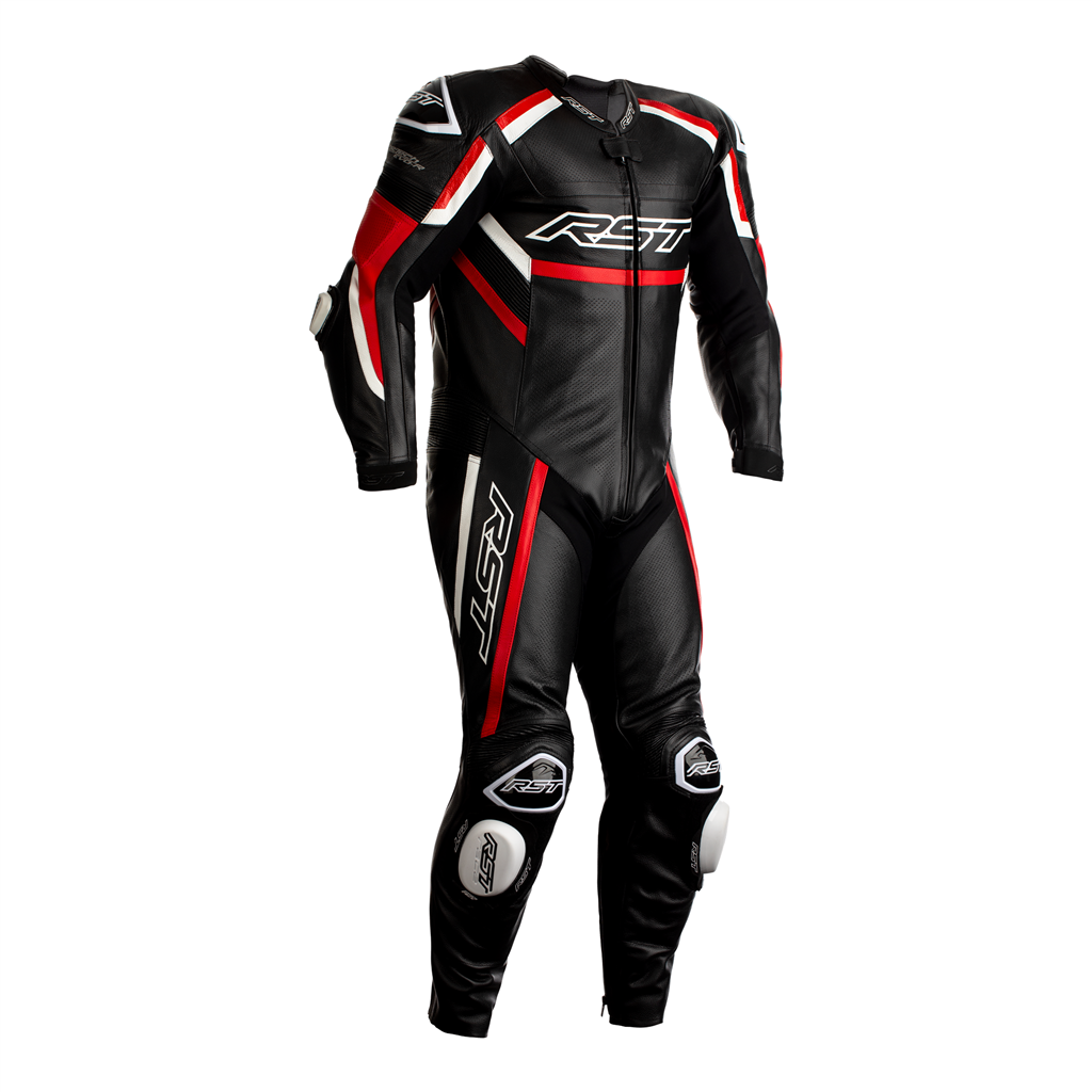 RST TracTech Evo R CE Leather Suit - Black / Red / White
