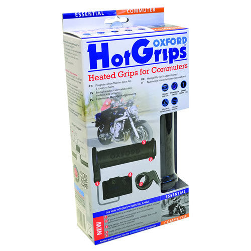 OXFORD HOT GRIPS OF771 MOTORCYCLE HEATED COMMUTER GRIPS ESSENTIAL HOTGRIPS - Oxford - - MSG BIKE GEAR