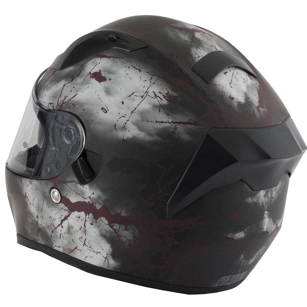 Vcan V128 Full Face Helmet - Rage
