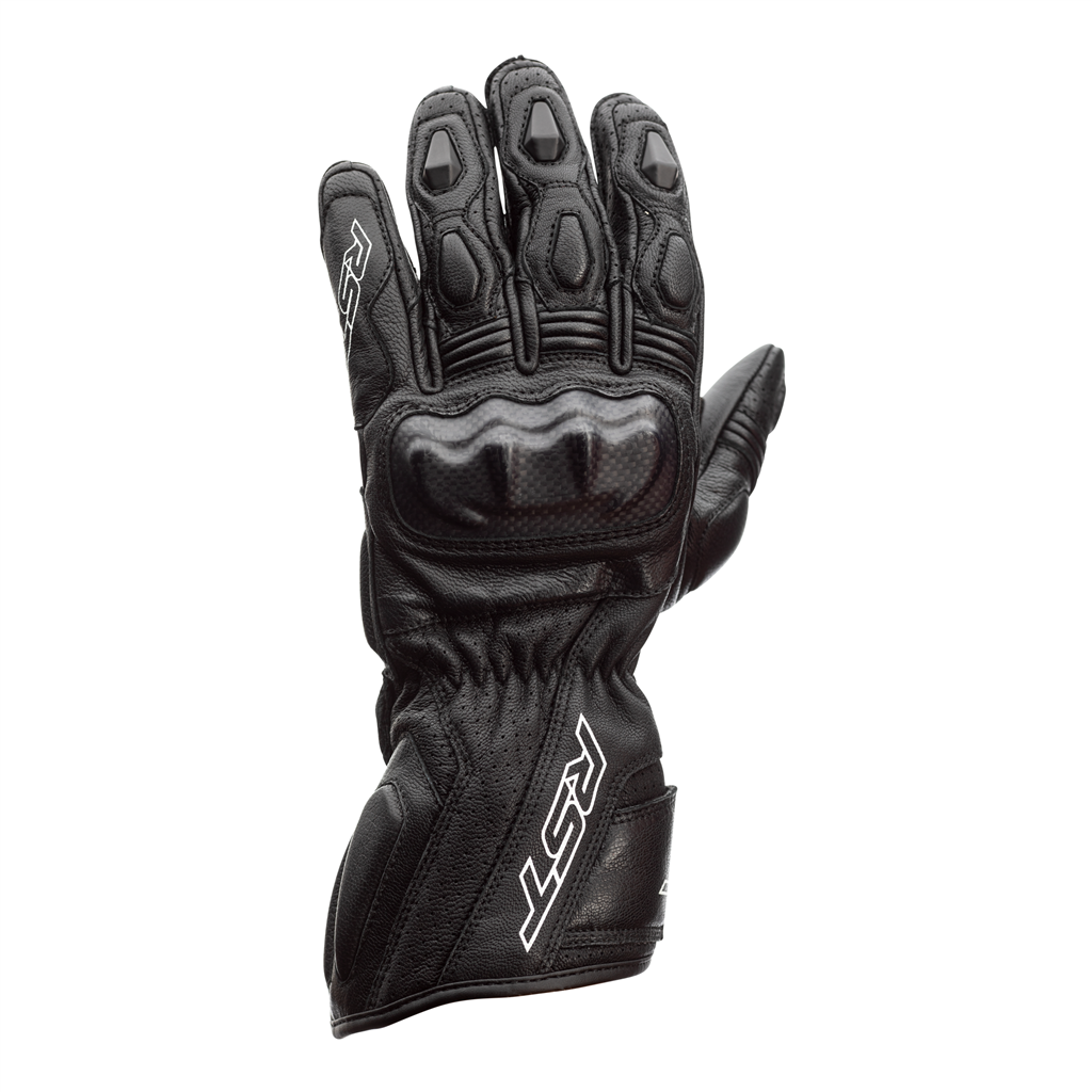 RST Axis CE Leather Sports Gloves - Black