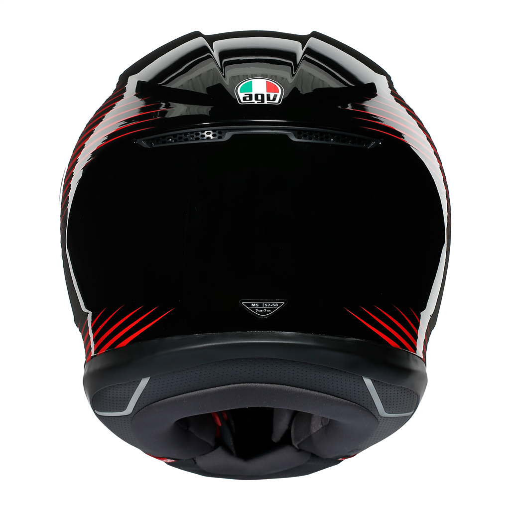 AGV K6 "Rush" Full Face Helmet - Black / Red