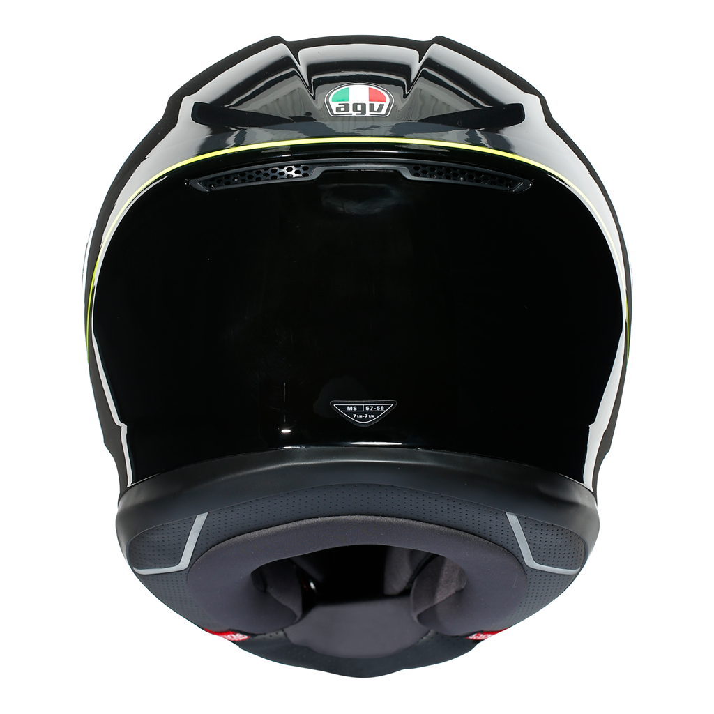 AGV K6 "Minimal" Full Face Helmet - Gunmetal / Black / Fluo Yellow