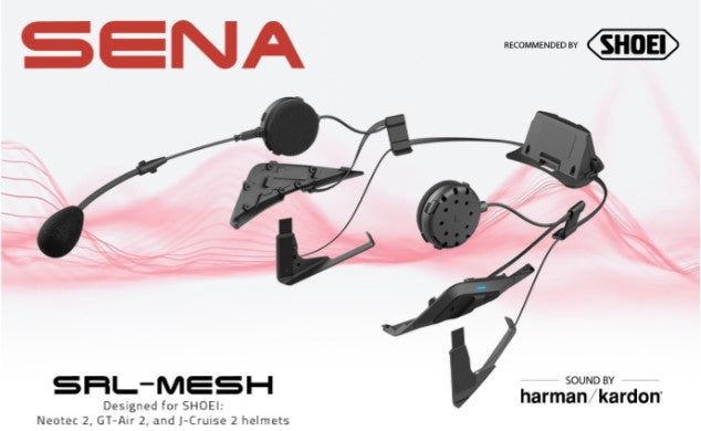 Sena SRL-MESH-01 Shoei GT-Air 2, Neotec 2 & J-Cruise 2 Sound By Harman Kardon Bluetooth Communication Intercom System