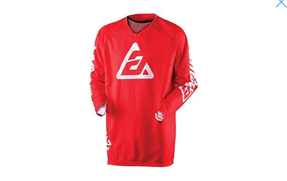 Answer Elite Mens Adult MX Motocross Jersey - Solid Red