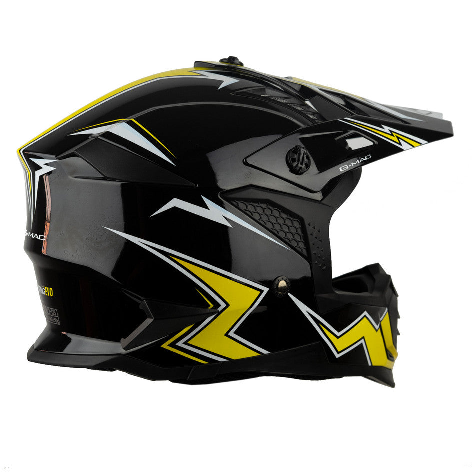 G-Mac Sting Evo ACU Approved Motocross Motorcycle MX Off Road Helmet
