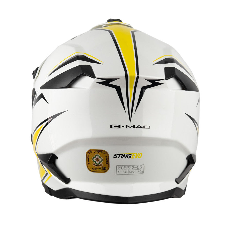G-Mac Sting Evo ACU Approved Motocross Motorcycle MX Off Road Helmet