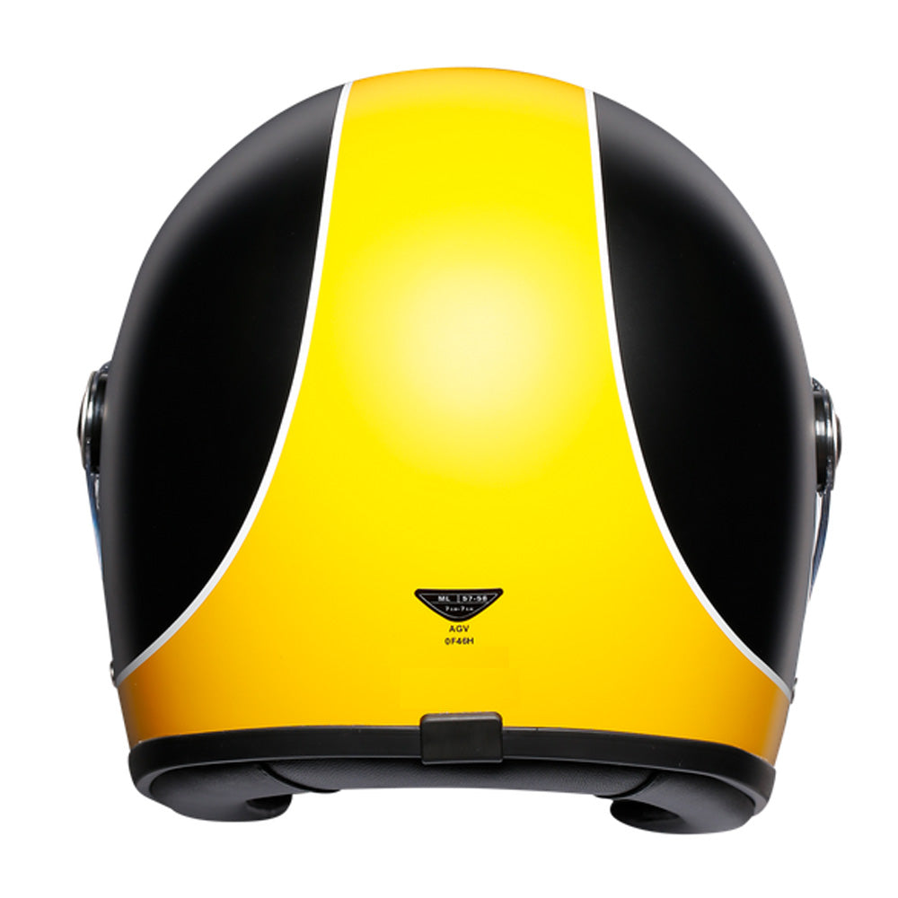 AGV X3000 Retro Full Face Helmet - Black / Yellow