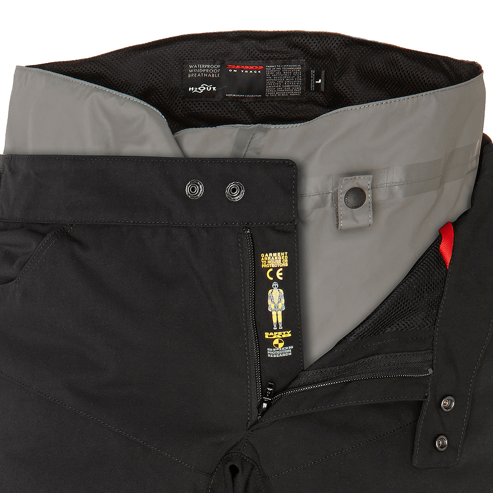 Spidi Thunder H2Out Waterproof Trousers (Regular) - Black