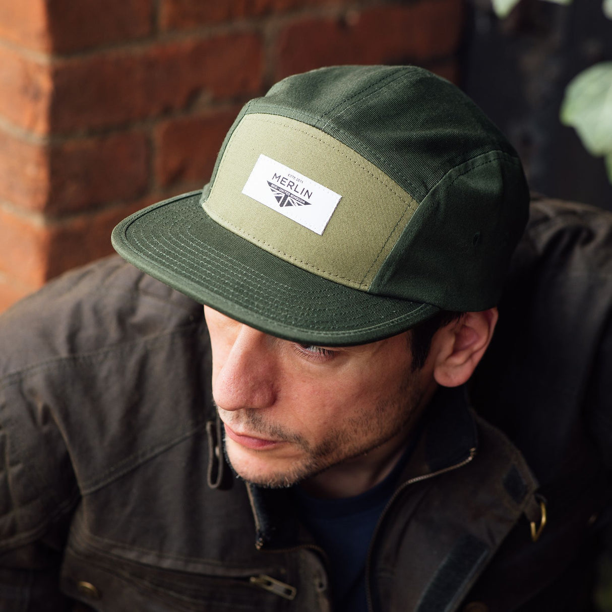 Merlin Dales 5 Panel Hat Adjustable Green Cap