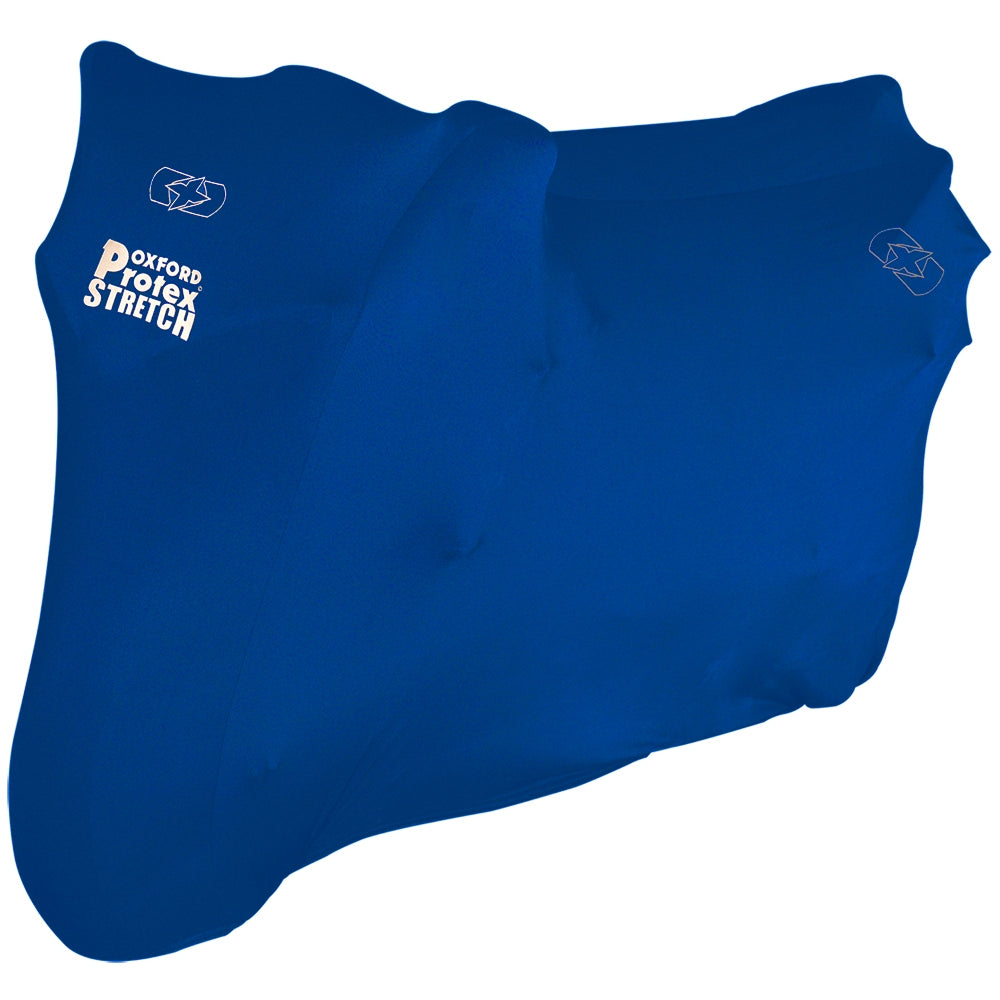 Oxford Motorcycle Protex Stretch Indoor Premium Stretch-Fit Cover - BLUE - Oxford - - MSG BIKE GEAR