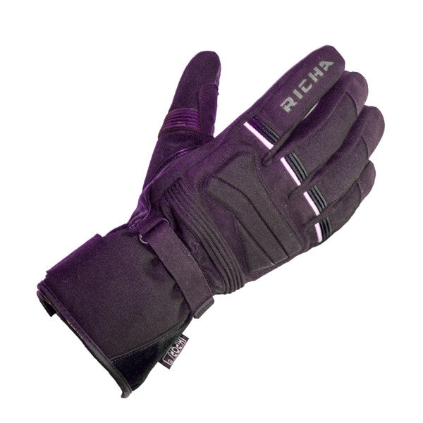 Richa Peak Leather Textile Waterproof Motorcycle Gloves - Black - Richa - - MSG BIKE GEAR - 1