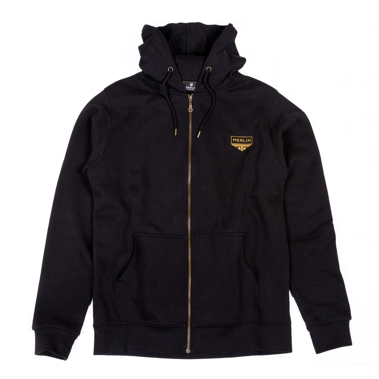 Merlin Gorsey Signature Zip-Up Organic Cotton Fleece Hoody Black