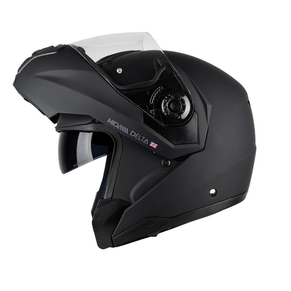 MIDA Delta Flip Front Helmet - Satin Black