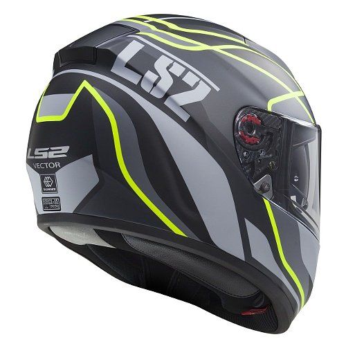 LS2 FF397 Vector FT2 Full Face Helmet - Vantage Matt Black / Yellow