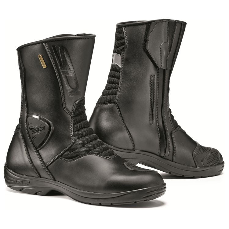 Sidi Gavia Gore-Tex Waterproof Leather Motorcycle Touring Boots - Black - Sidi - - MSG BIKE GEAR - 1