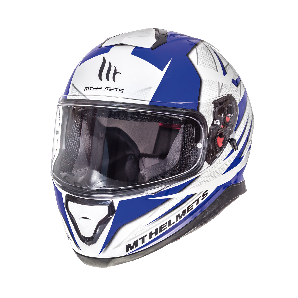 MT Thunder 3 SV 'Effect' Helmet - White / Blue