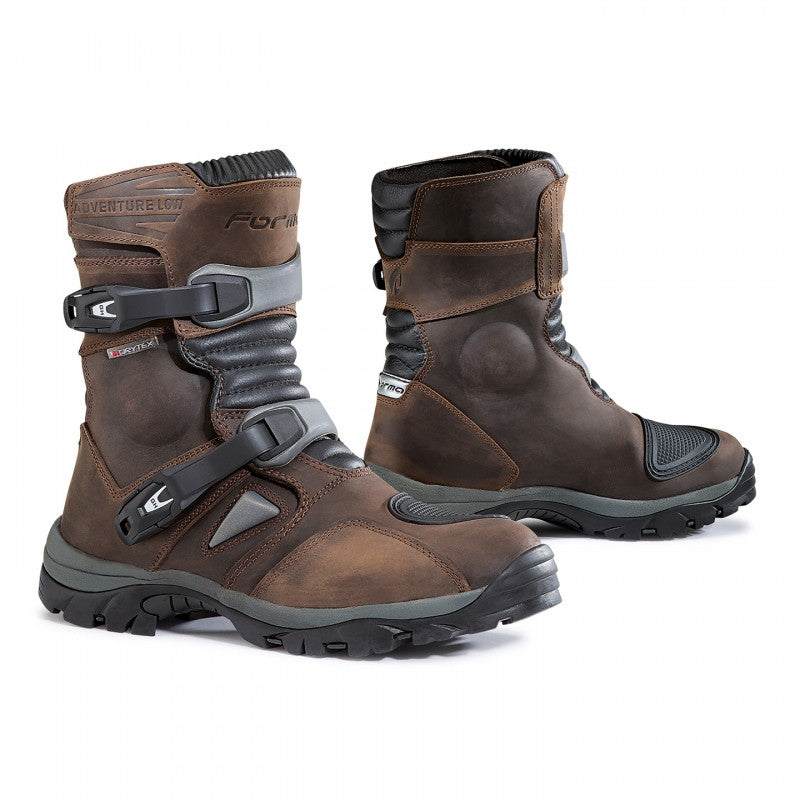 FORMA ADVENTURE LOW LEATHER ENDURO ATV TOURING WATERPROOF MOTORCYCLE BOOTS BROWN - FORMA - - MSG BIKE GEAR