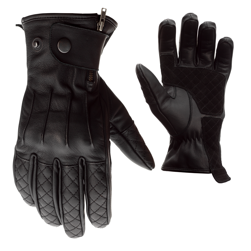 RST Matlock CE Short Gloves - Black
