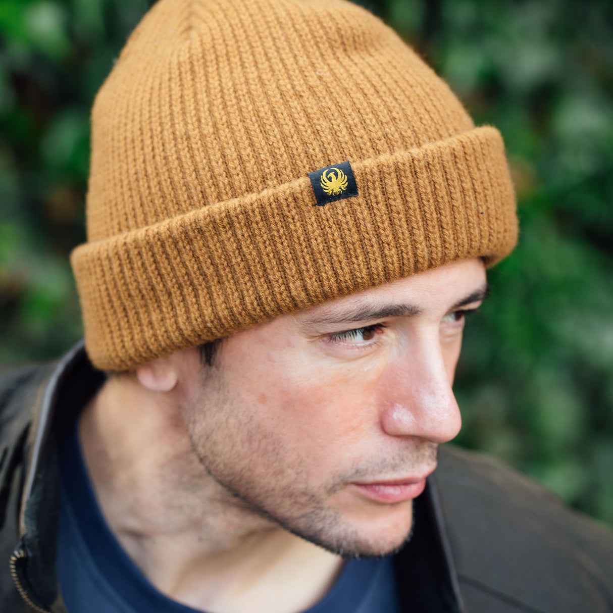 Merlin Moseley Merino Wool Beanie Burnt Orange One Size
