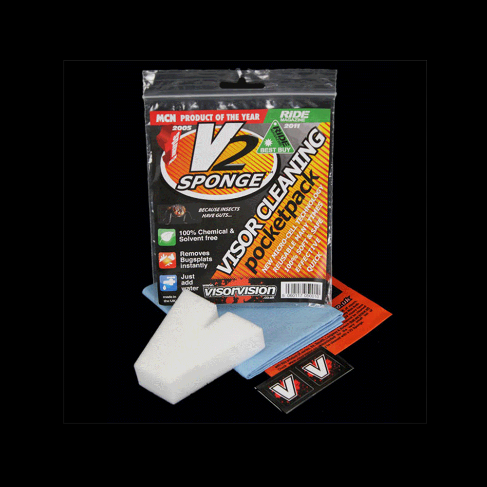 Bike It V2 Sponge Visor Cleaning Pocket Pack (5 Pack)