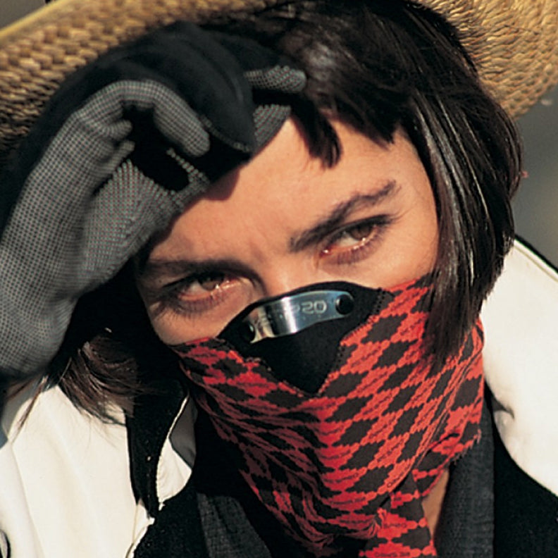 Respro Bandit Anti-Pollution Bike Cycling Dust Filter - Diamond Red