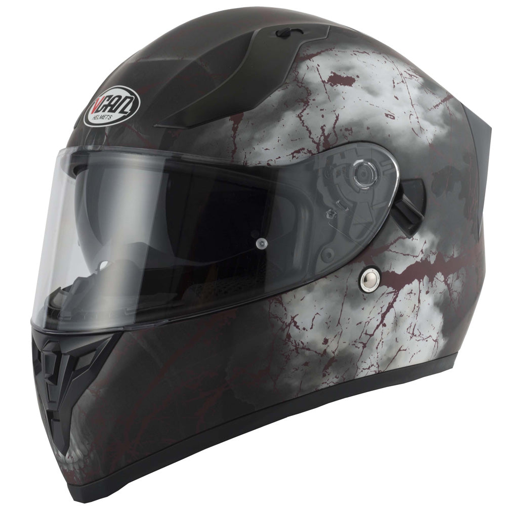 Vcan V128 Full Face Helmet - Rage