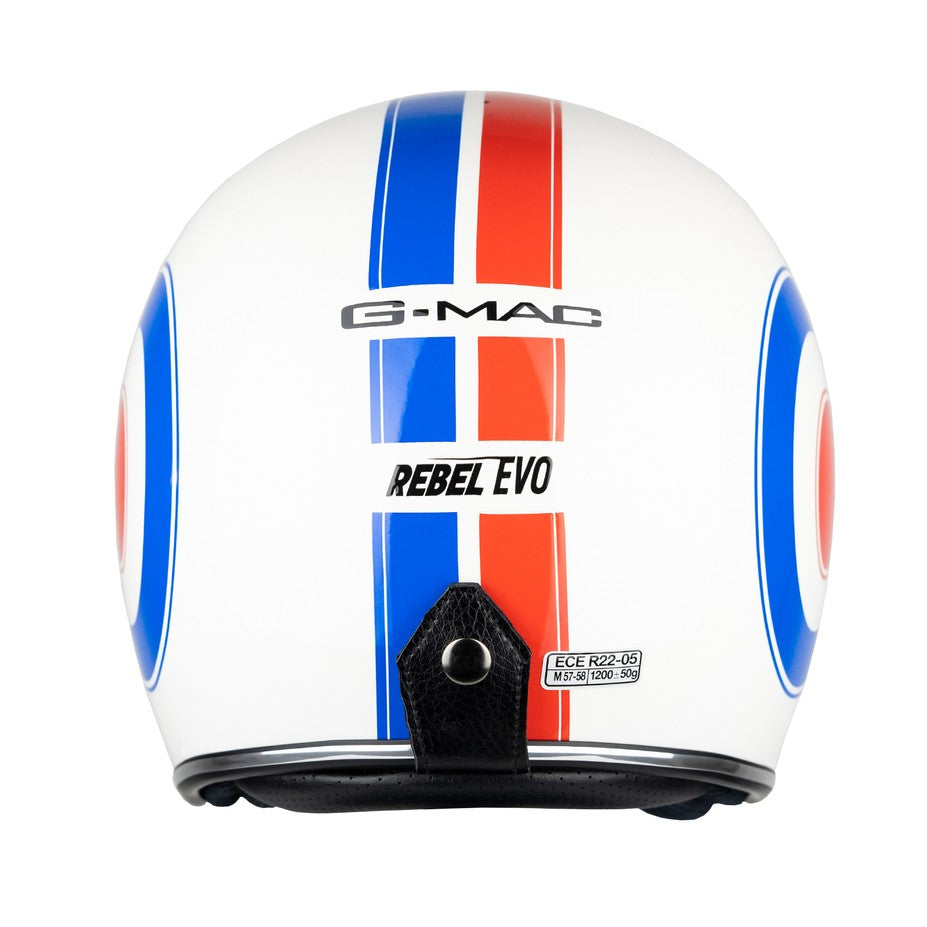 G-Mac Rebel Evo Open Face Motorcycle Helmet (Also Rebel Evo 2.0 Available)