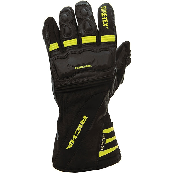 Richa Cold Protect GTX GoreTex Waterproof Gloves. Black/FLUO - Richa - - MSG BIKE GEAR