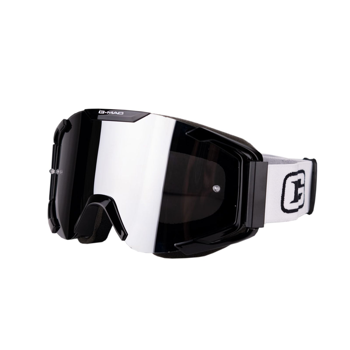 G-MAC Impact Motocross MX Goggles (Clear & Silver Lens Included)