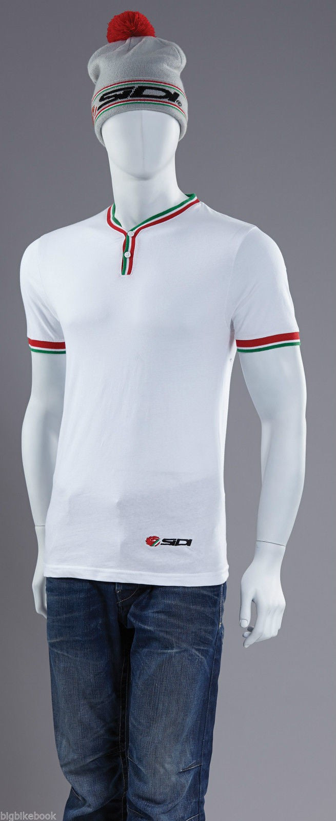 OFFICIAL SIDI CASUALS REGAL BUTTON UP TEE T-SHIRT WHITE - Sidi - - MSG BIKE GEAR