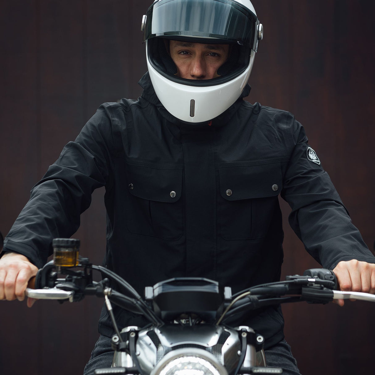 Merlin Bramshaw Laminate Waterproof Rain Over Jacket - Black