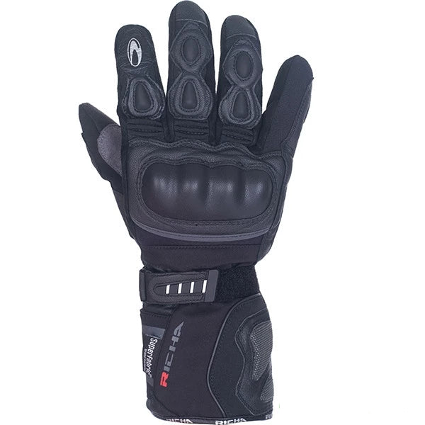 Richa Arctic Waterproof Winter RiDE RECOMMENDED Motorcycle Gloves Black - Richa - - MSG BIKE GEAR - 1