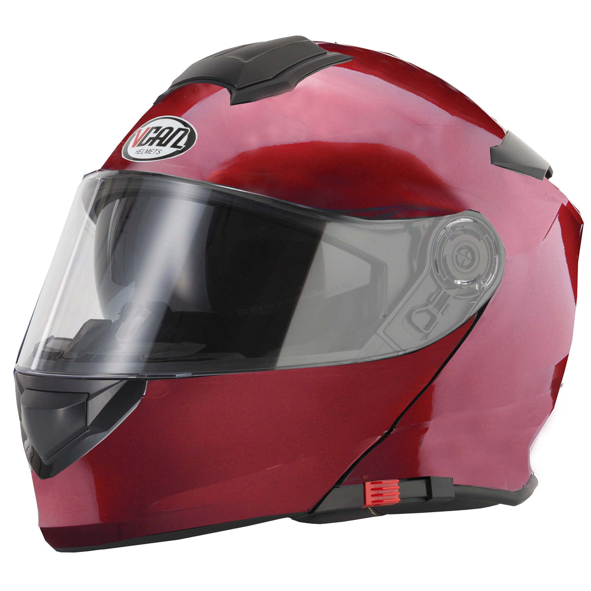 Vcan V271 Flip Front Helmet - Burgundy
