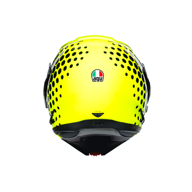 AGV Compact-ST Detroit Flip Front Helmet - Fluo Yellow / Black