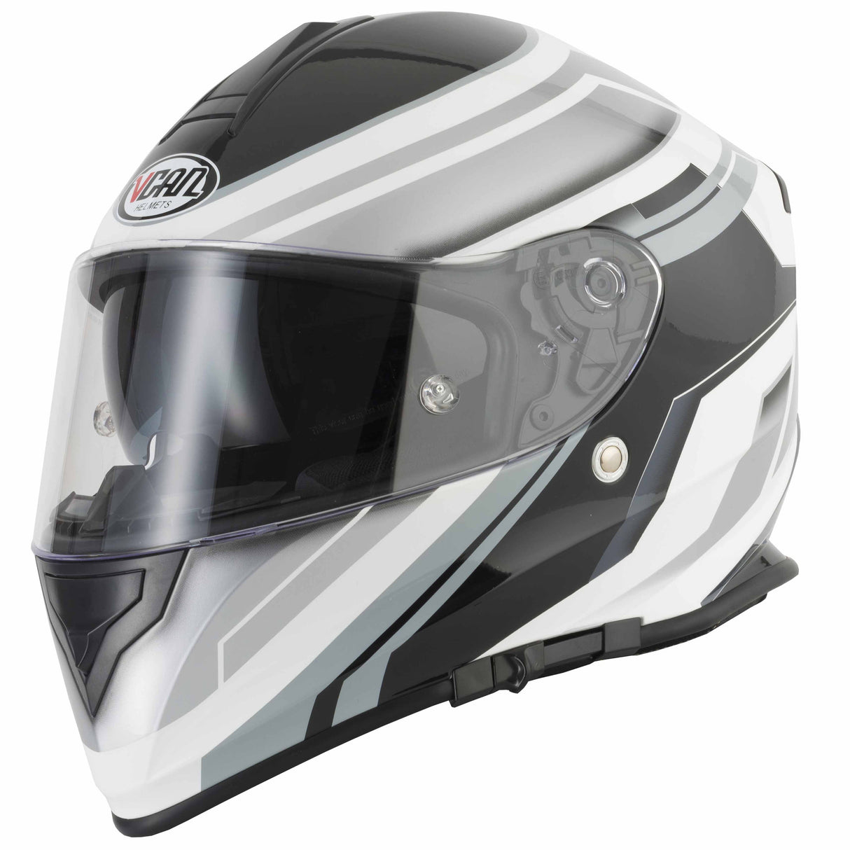 Vcan V127 Full Face Helmet - Razor Silver