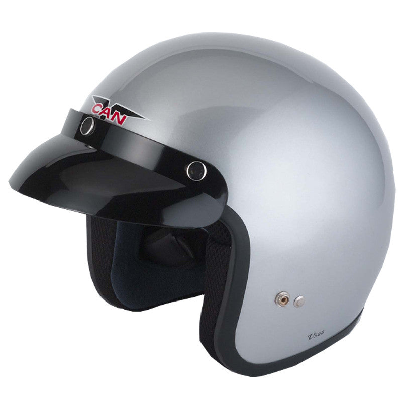 Vcan V500 Open Face Helmet - Silver