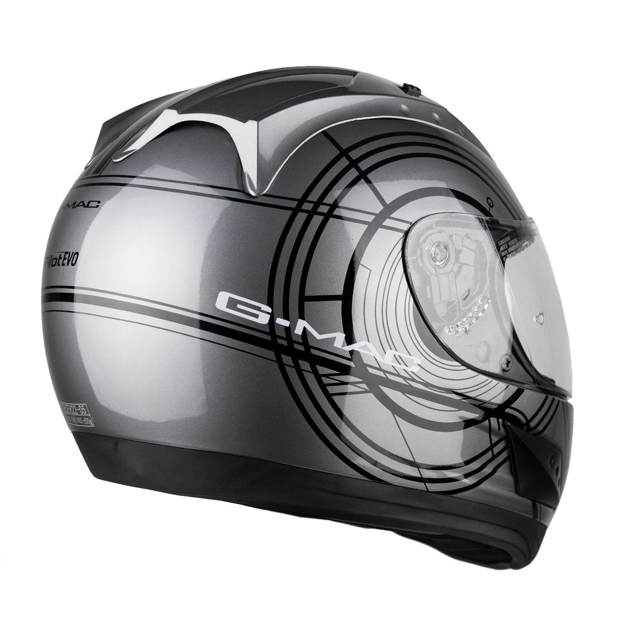 G-Mac Pilot Evo Full Face Motorcycle Helmet