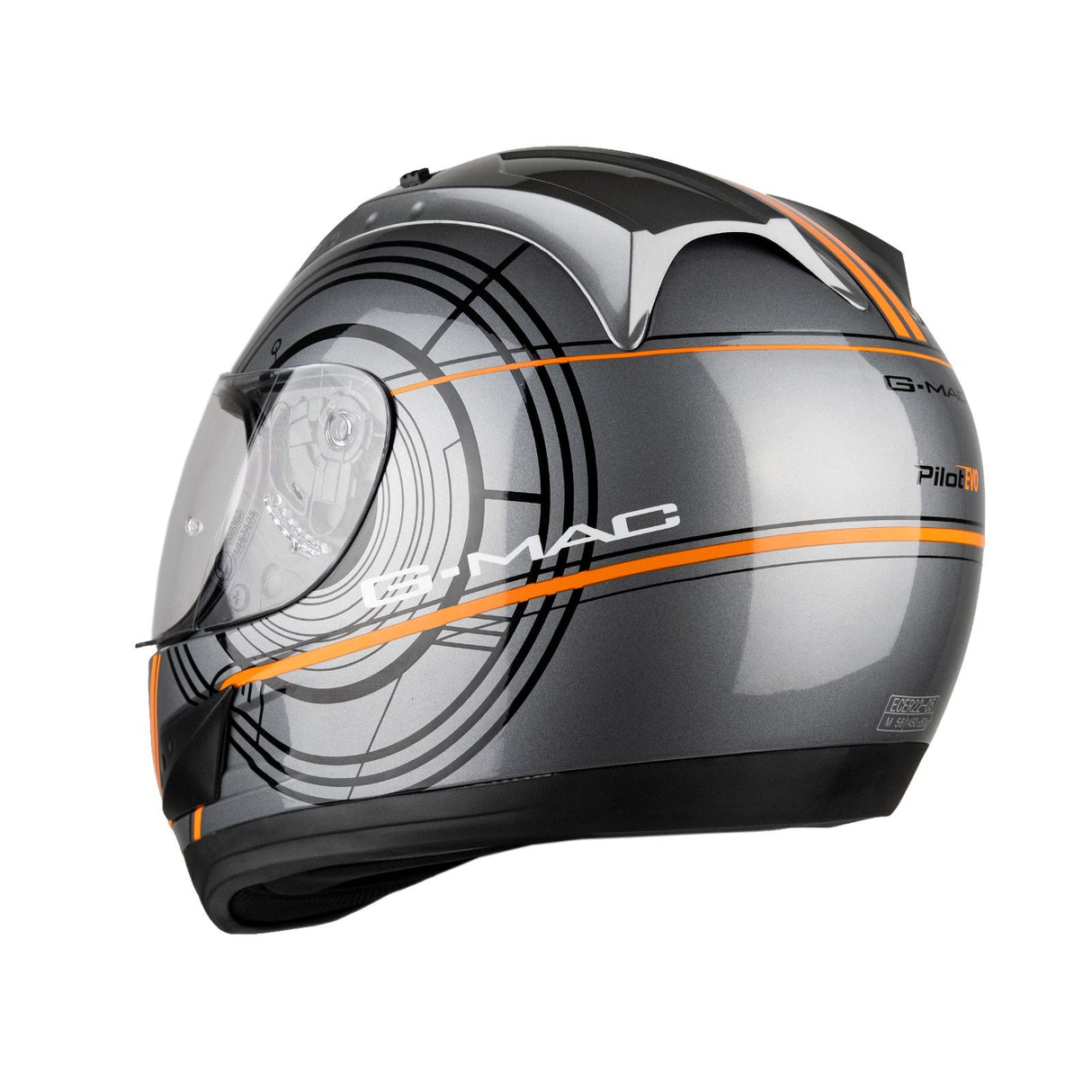 G-Mac Pilot Evo Full Face Motorcycle Helmet