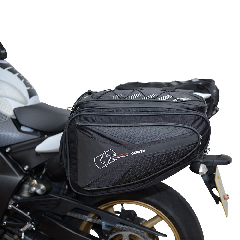 Oxford P60R Motorbike Motorcycle Panniers 60 Litres - Black - Oxford - - MSG BIKE GEAR - 1