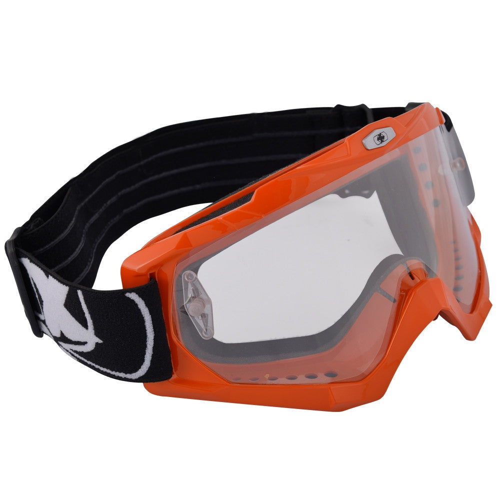 Oxford Assault Pro Adult Motocross MX Enduro ATV Goggles Orange Clear -Lens - Oxford - - MSG BIKE GEAR