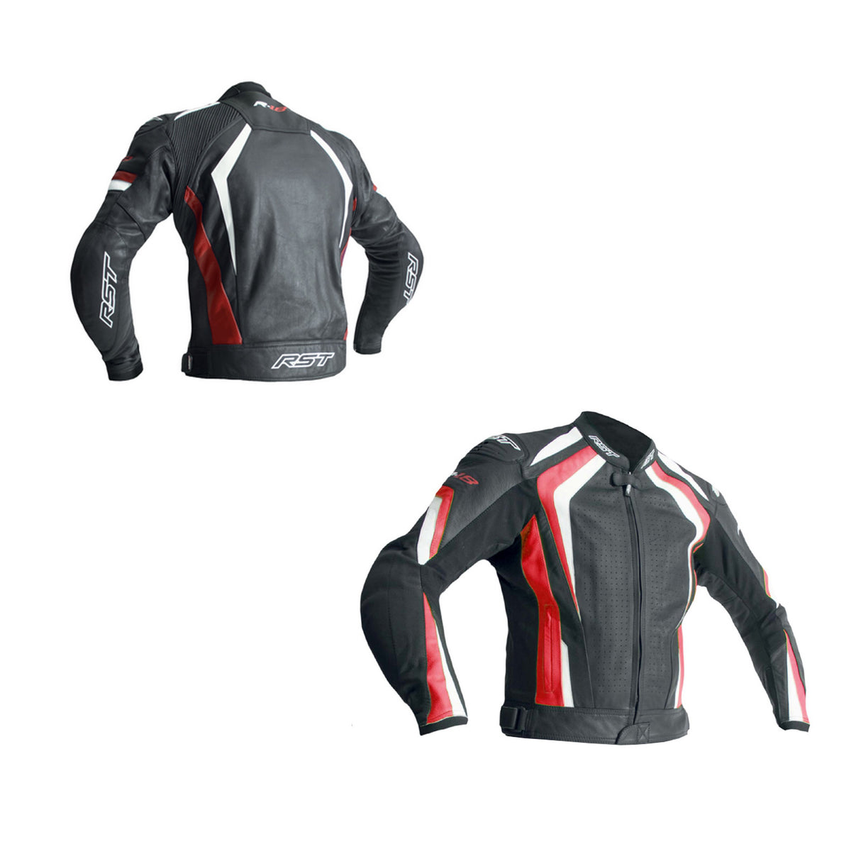 RST 2069 R-18 CE Approved Leather Jacket - Red