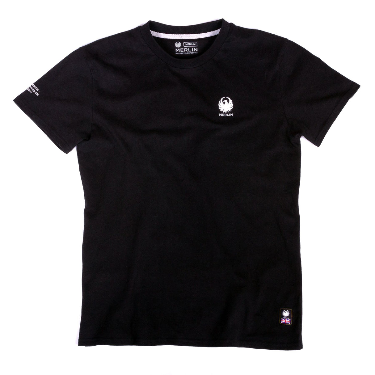 Merlin Radford Core Organic Cotton Tee T-Shirt Black