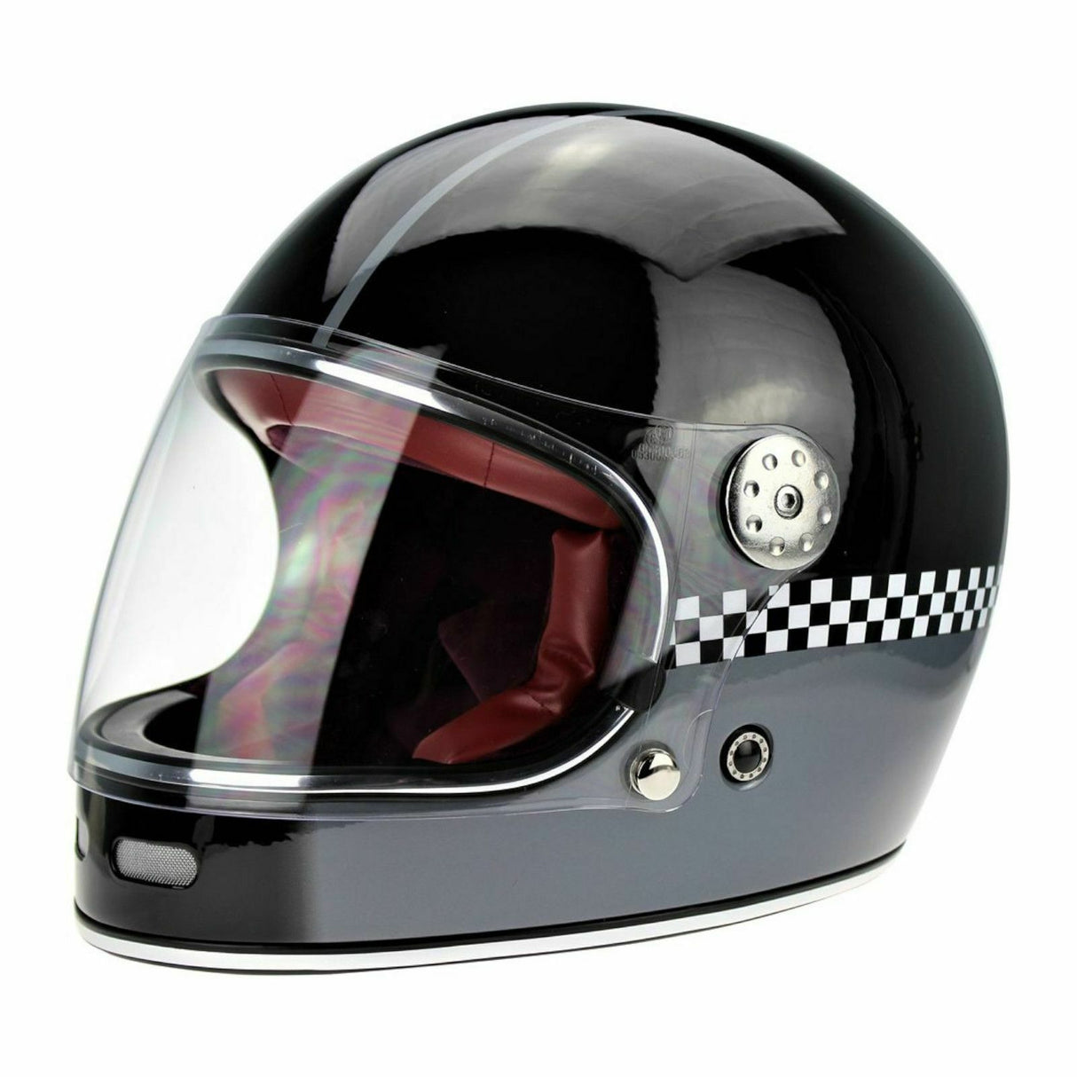 Viper F656 Vintage GP Full Face Helmet - Black / White