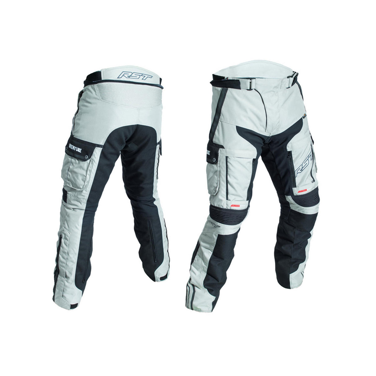 RST Pro Series 2851 Adventure III CE Textile Motorcycle Jeans - Black/Silver