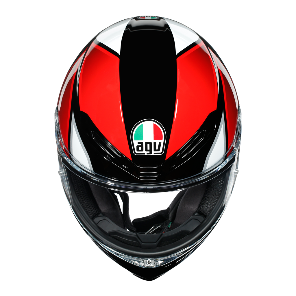 AGV K6 "Hyphen" Full Face Helmet -Red / Black / White