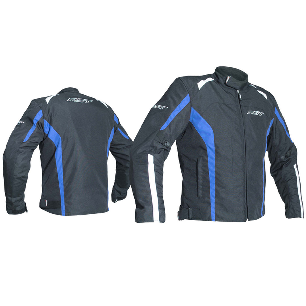 RST 2072 Rider CE Approved Textile Jacket Black Blue MSG Bike