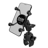 RAM® X-Grip® Phone Mount with RAM® Tough-Claw™ Small Clamp Base - Short Connector Arm