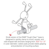 RAM® X-Grip® Large Phone Mount with RAM® Snap-Link™ Tough-Claw™